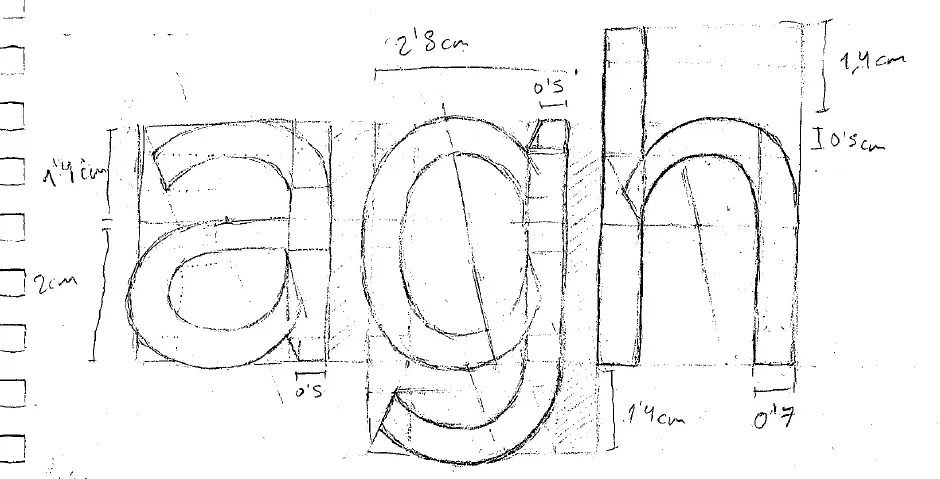 Glyph sketches